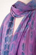 Load image into Gallery viewer, Neeru Kumar cotton and silk shibori scarf - lavender