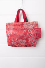 Load image into Gallery viewer, Letol mini tote bag in Perrine rose pink, co-ordinating print on the reverse.