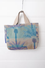 Load image into Gallery viewer, Letol mini tote bag Amira in sky blue, hector hedgehogs in blue on the reverse.