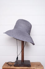 Load image into Gallery viewer, Parcnique PCNQ Pop hat cotton and abaca fibre made in Japan light grey colour.