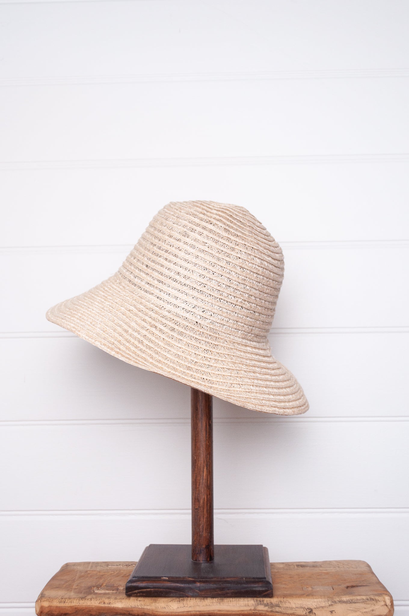 PCNQ made in Japan Leo abaca and cotton sun hat in natural.