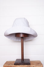 Load image into Gallery viewer, PCNQ made in Japan cotton bucket hat in light grey with generous brim.