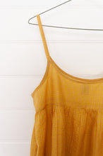 Load image into Gallery viewer, Dve Diti slip dress in amber yellow cotton silk check.