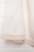 Load image into Gallery viewer, Dve linen one size Isha skirt in ivory self check.