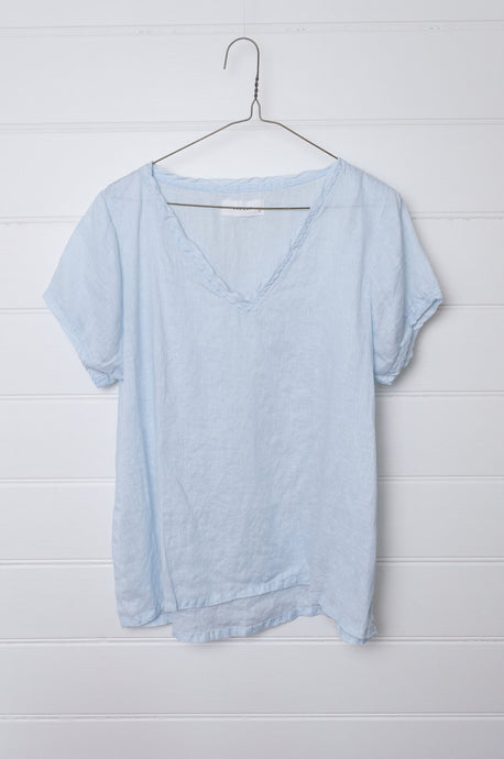 Frockk Ellie V neck top - cloud