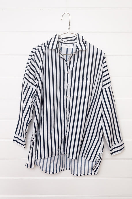 Frockk Rosie shirt - navy stripe