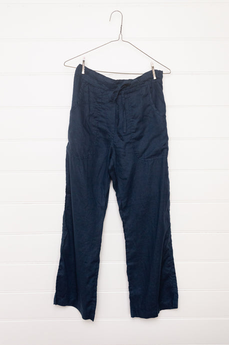 Frockk Fleur linen pants - navy