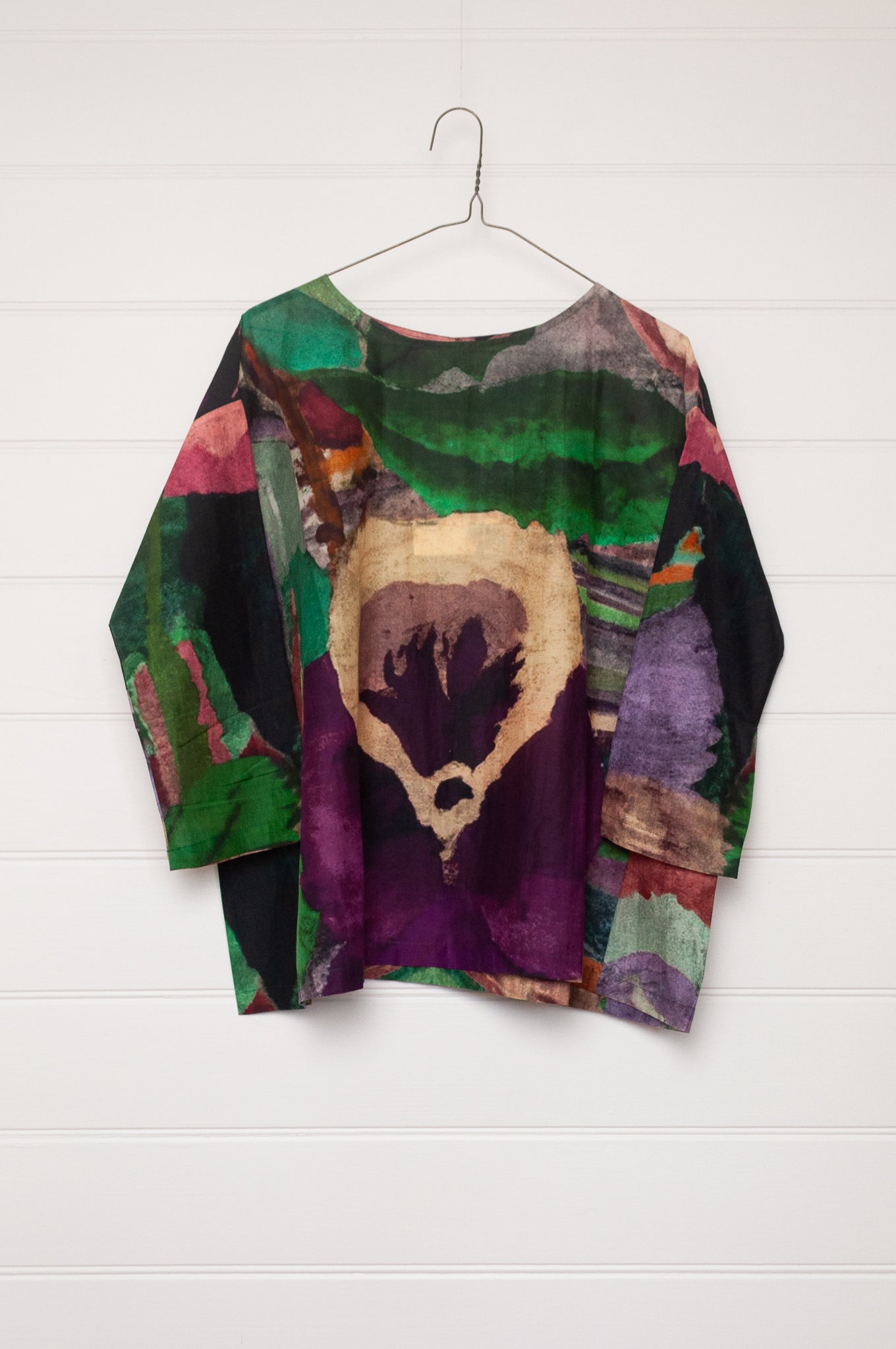 Yavi cotton silk Pansy top.