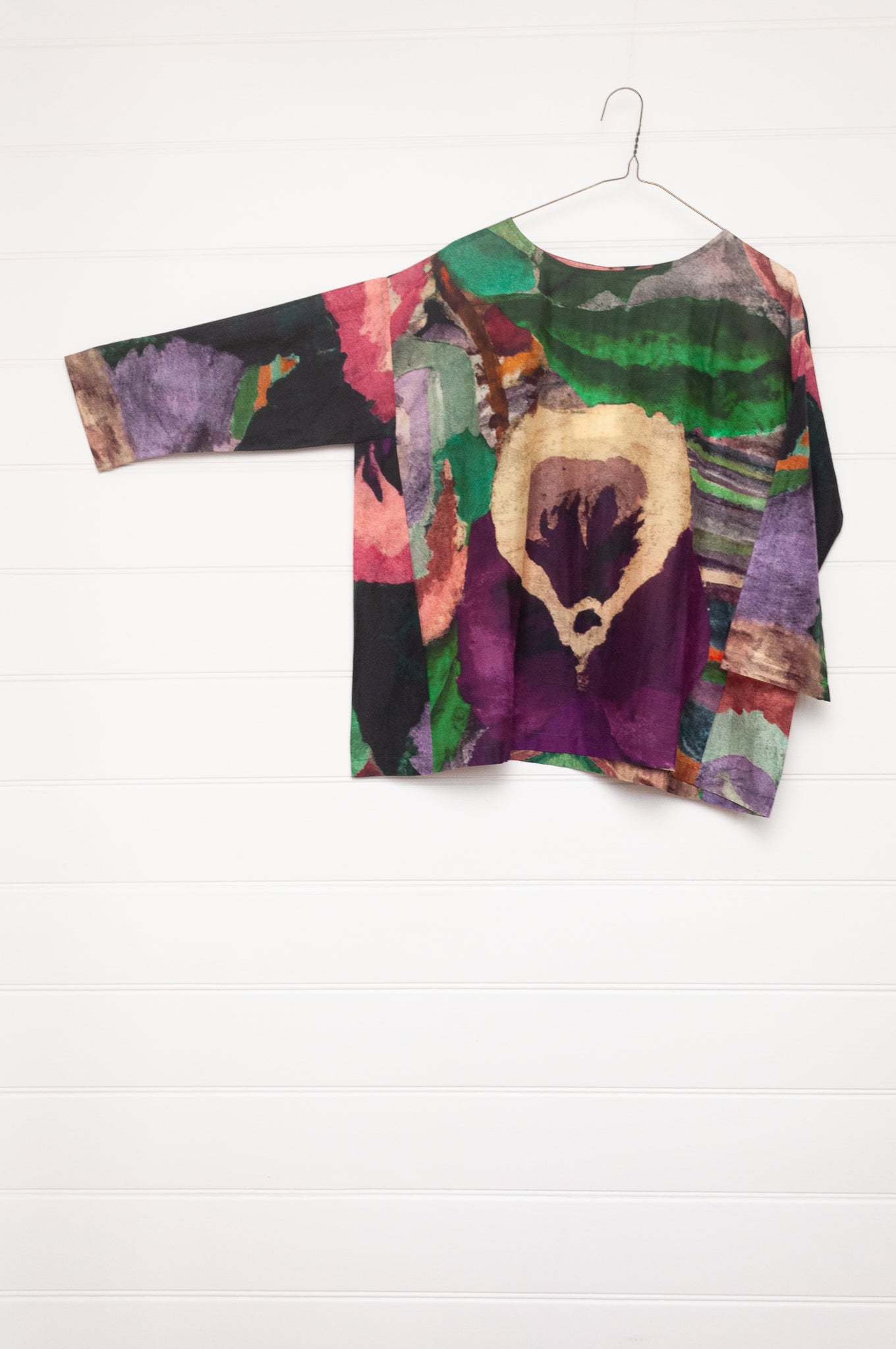 Yavi cotton silk Pansy top.