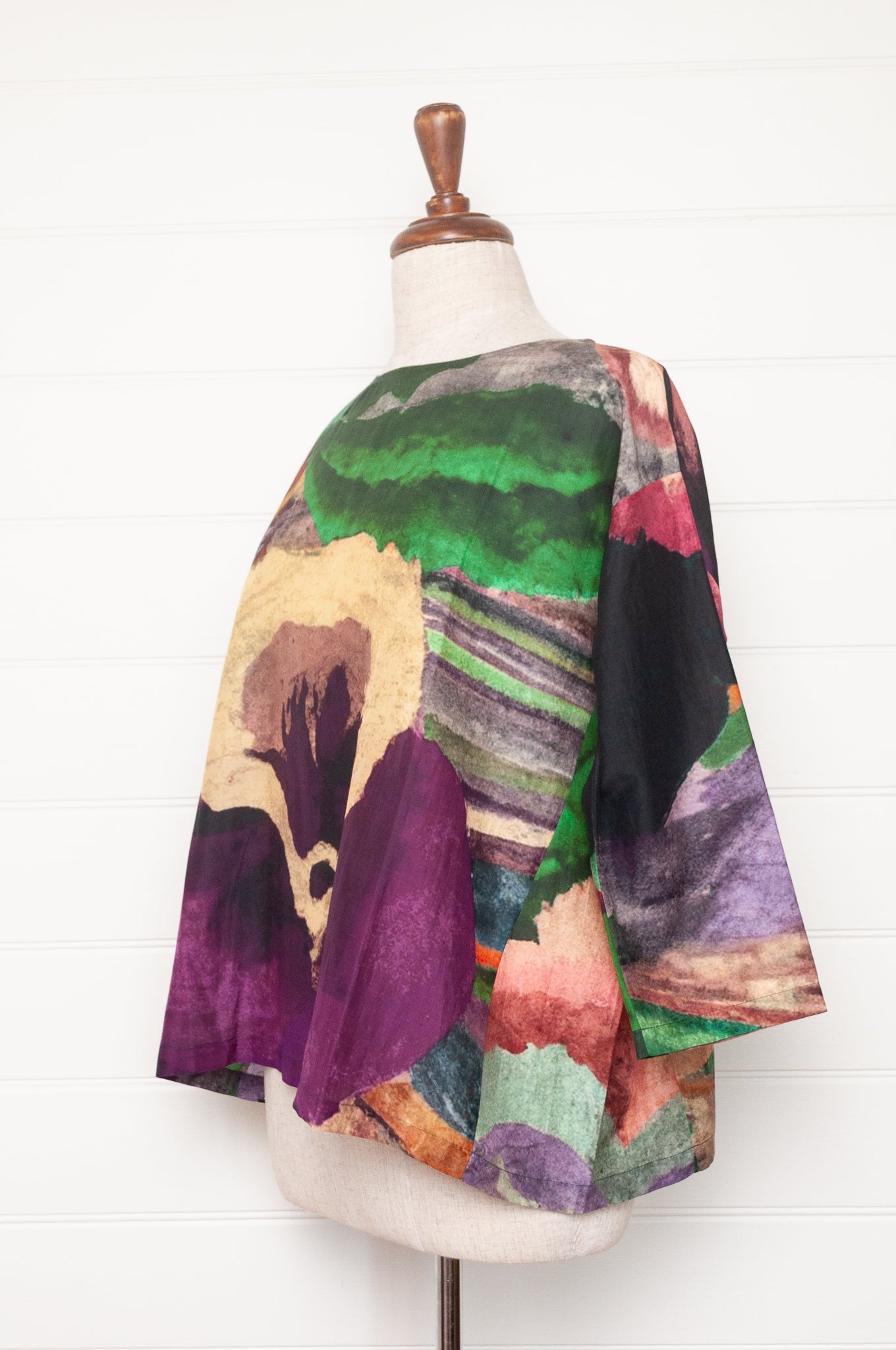 Yavi cotton silk Pansy top.