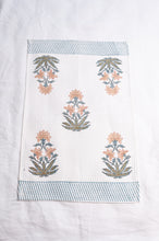 Load image into Gallery viewer, Waflle weave cotton blockprint hand towel.