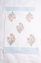 Load image into Gallery viewer, Waffle weave blockprint cotton hand towel - wallflower