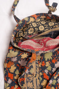 Vintage kantha tote bag - autumnal