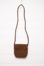 Load image into Gallery viewer, Sophie Digard small cross body raffia bag in bronze brown.