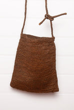 Load image into Gallery viewer, Sophie Digard bronze brown raffia cross body small tote bag.