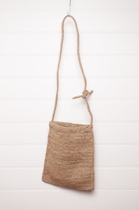 Sophie Digard natural raffia cross body small tote bag.