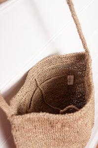 Sophie Digard natural raffia cross body small tote bag.