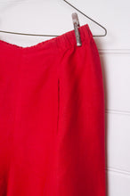 Load image into Gallery viewer, Banana Blue flat front pant in cherry red.