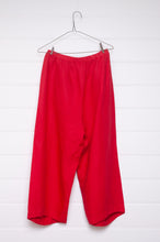 Load image into Gallery viewer, Banana Blue flat front pant in cherry red.