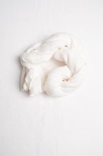 Load image into Gallery viewer, White linen gauze scarf.