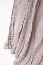 Load image into Gallery viewer, Lightweight linen gauze scarf in silver grey.