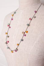 Load image into Gallery viewer, Hand made Moroccan button necklace spring pastel tones.