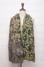 Load image into Gallery viewer, Letol organic cotton jacquard scarf in Patricia tilleul deep lime green.