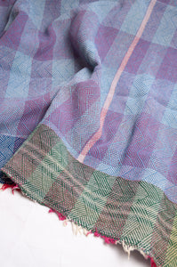 Vintage lohori stitch kantha quilt on multicoloured base.