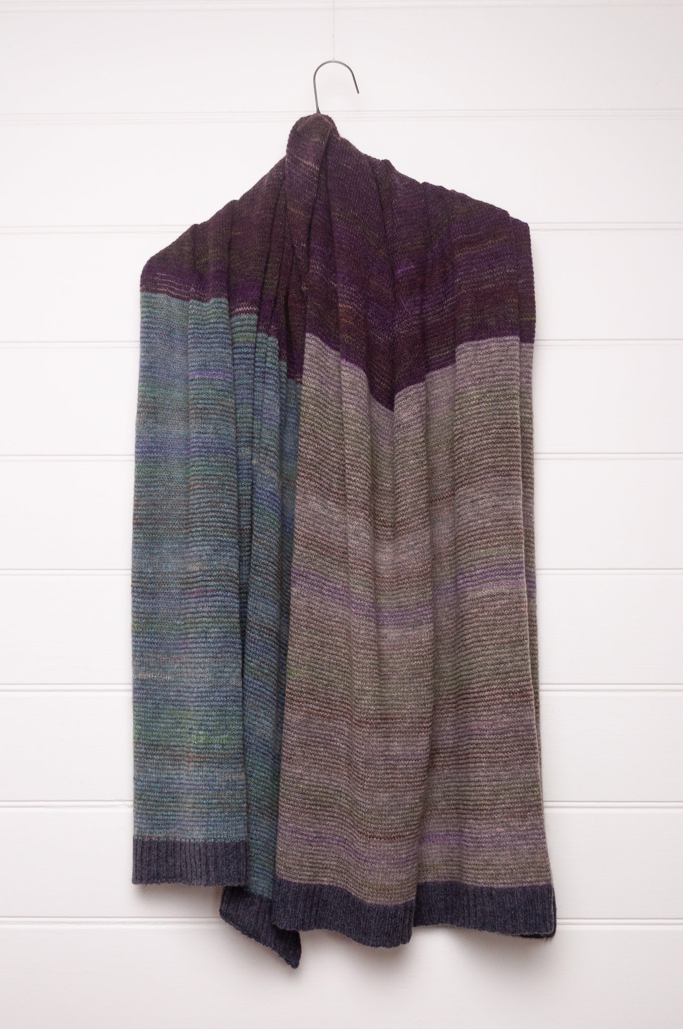Eribe Treeline fine wool wrap in metallic.