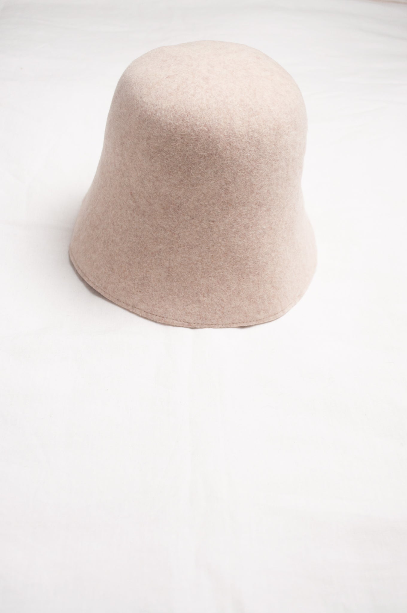 Parcnique PCNQ Gora wool felt bucket hat in beige.