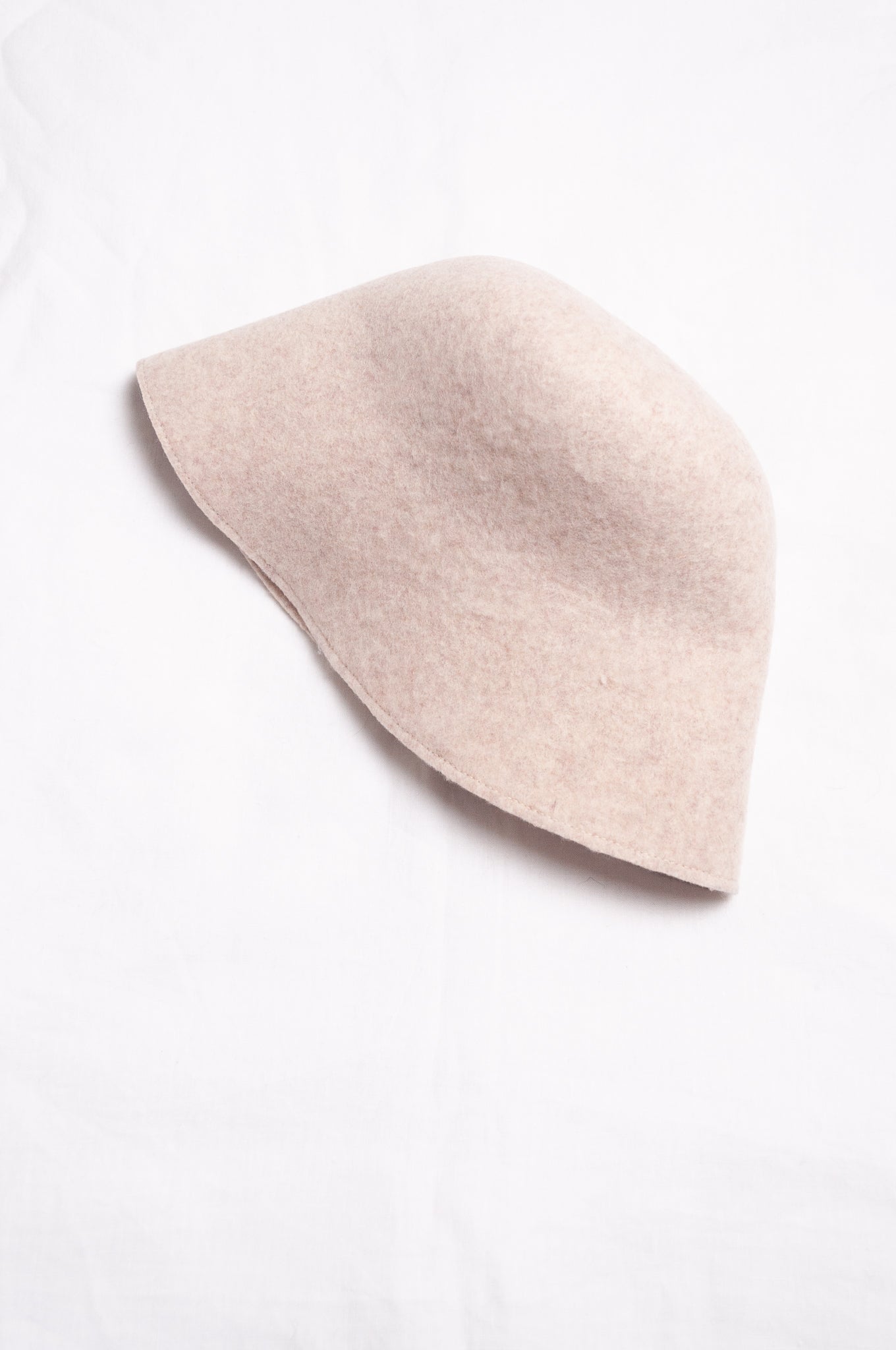 Parcnique PCNQ Gora wool felt bucket hat in beige.