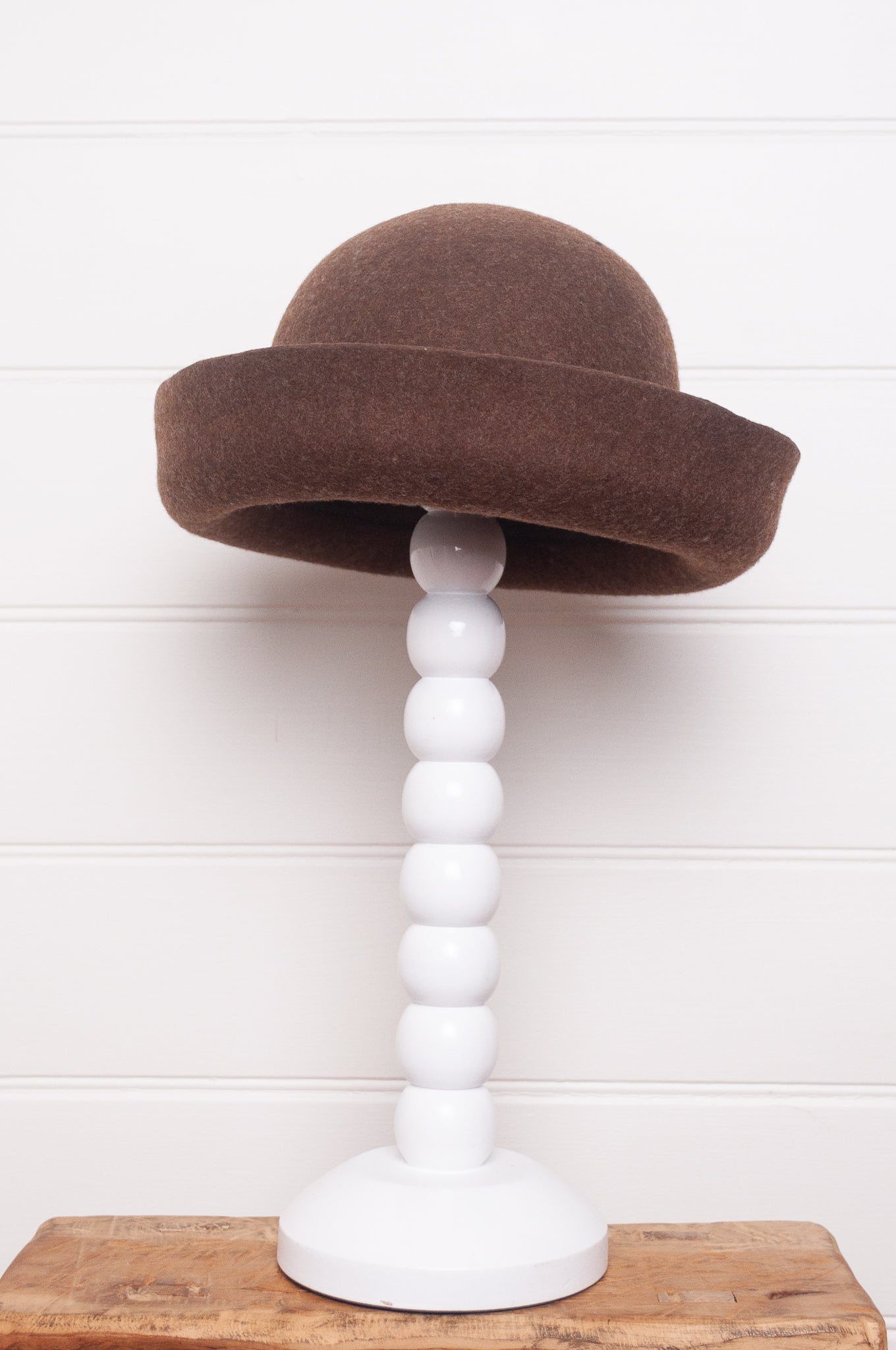 Parcnique PCNQ made in Japan Juran hat in dark brown wool felt.