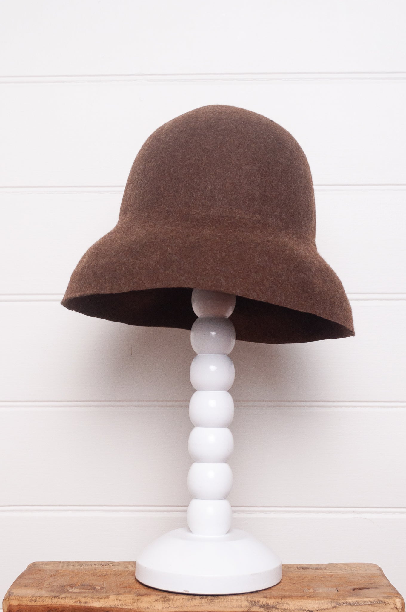 Parcnique PCNQ made in Japan Juran hat in dark brown wool felt.
