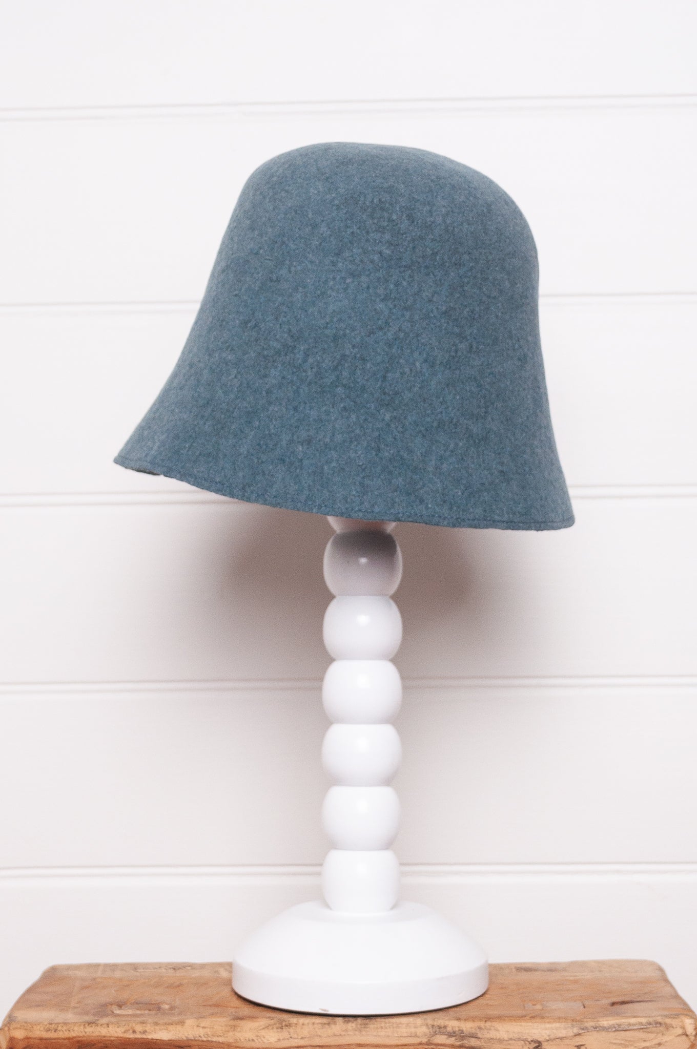 Parcnique PCNQ Gora wool felt bucket hat in smoke blue.