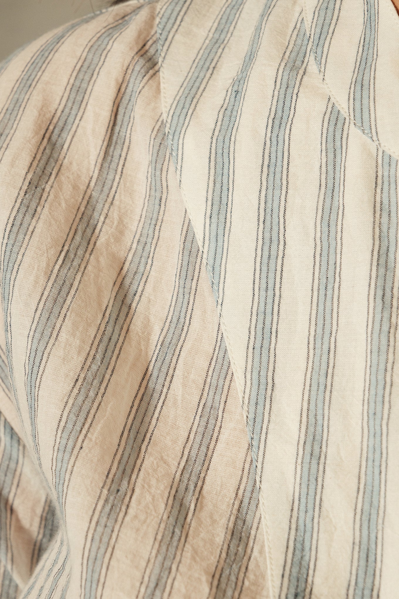 DVE handwoven cotton stripe Matta top.
