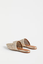 Load image into Gallery viewer, Elk Lyd woven leather mule in gold.