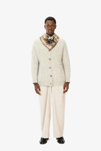 Load image into Gallery viewer, Inoui Editions Fontainebleau wool carre square scarf in beige.