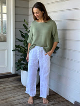 Load image into Gallery viewer, Frockk Fleur linen pants - white