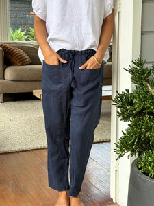 Frockk Jessie linen pants - navy