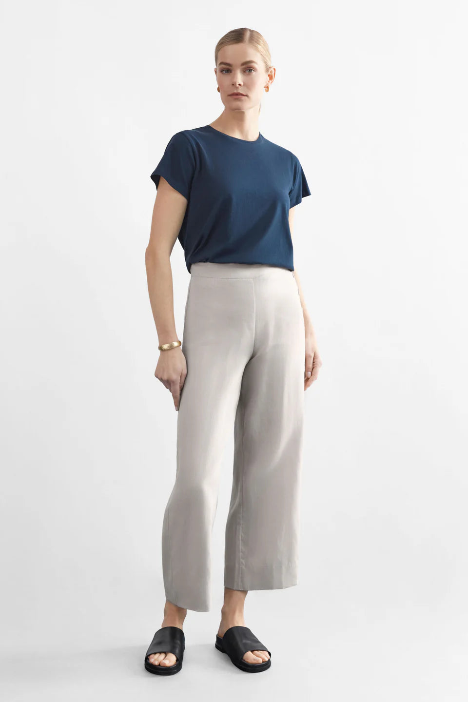 Elk Hersom flax linen straight leg pants.