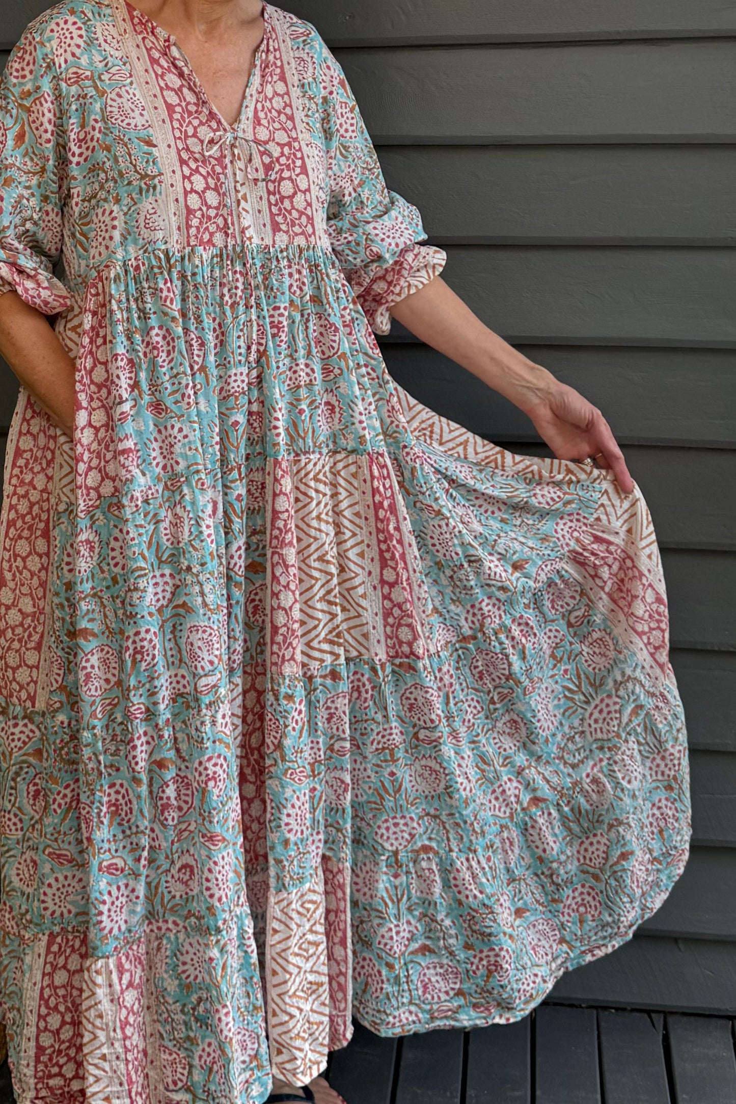 Dora maxi dress - aquamarine