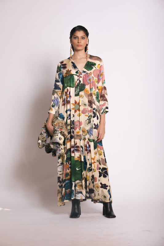 Yavï Inaya floral dress - Art story