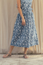 Load image into Gallery viewer, Dve Isha skirt - Aegean blue blockprinted