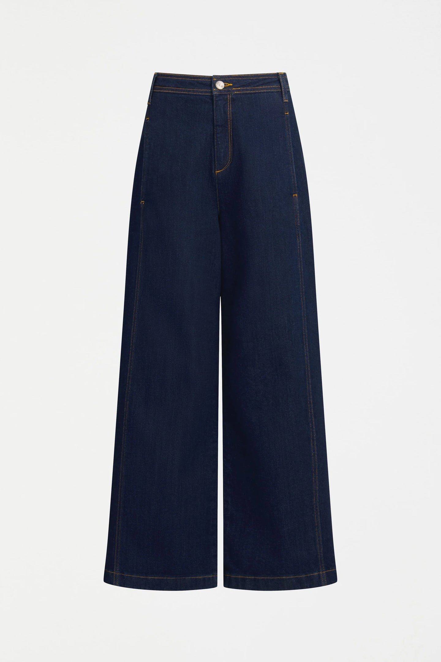 Elk Myes dark denim wide leg pant.