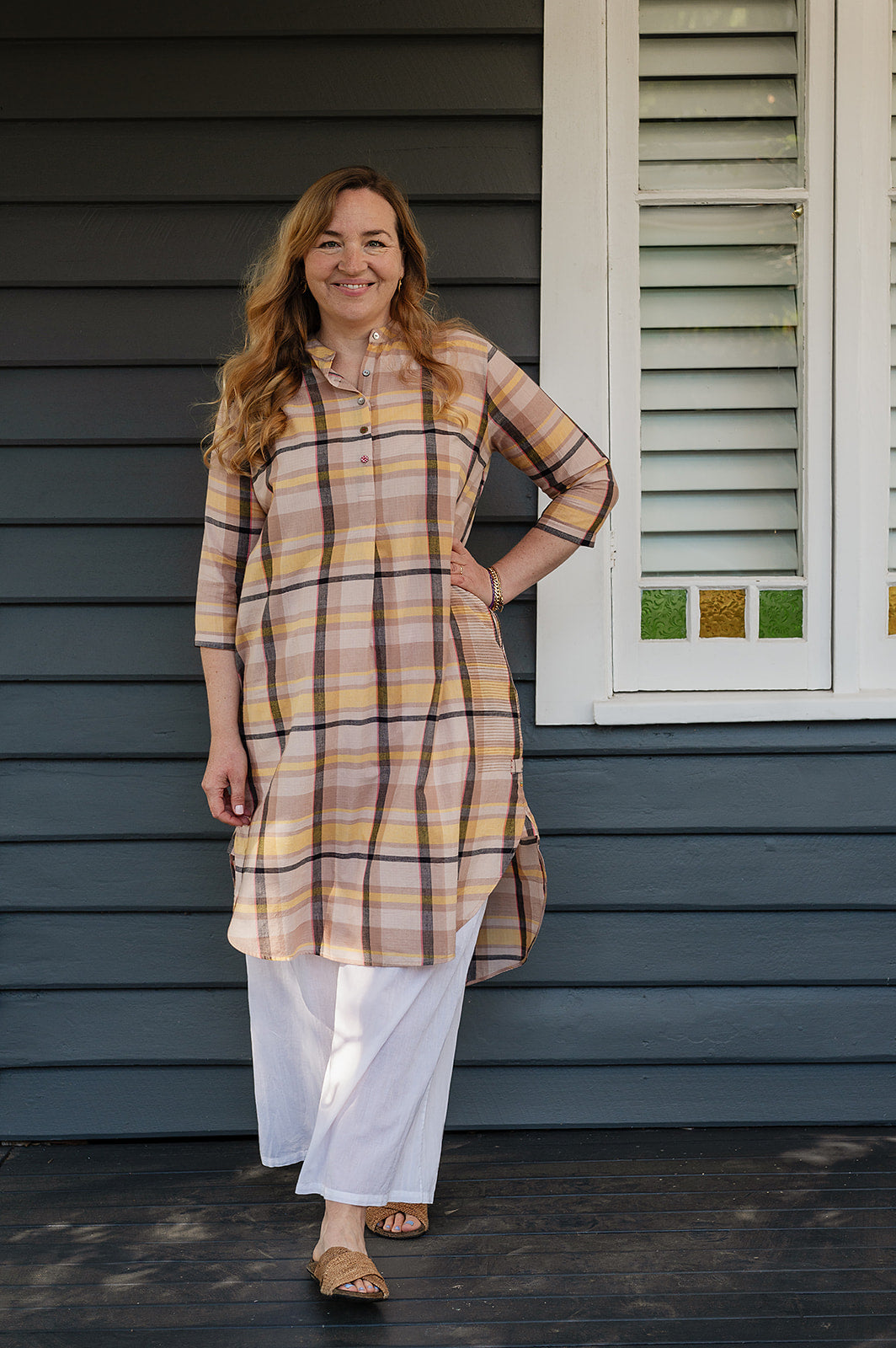 Lotus Veda Hope kurta - multi checks