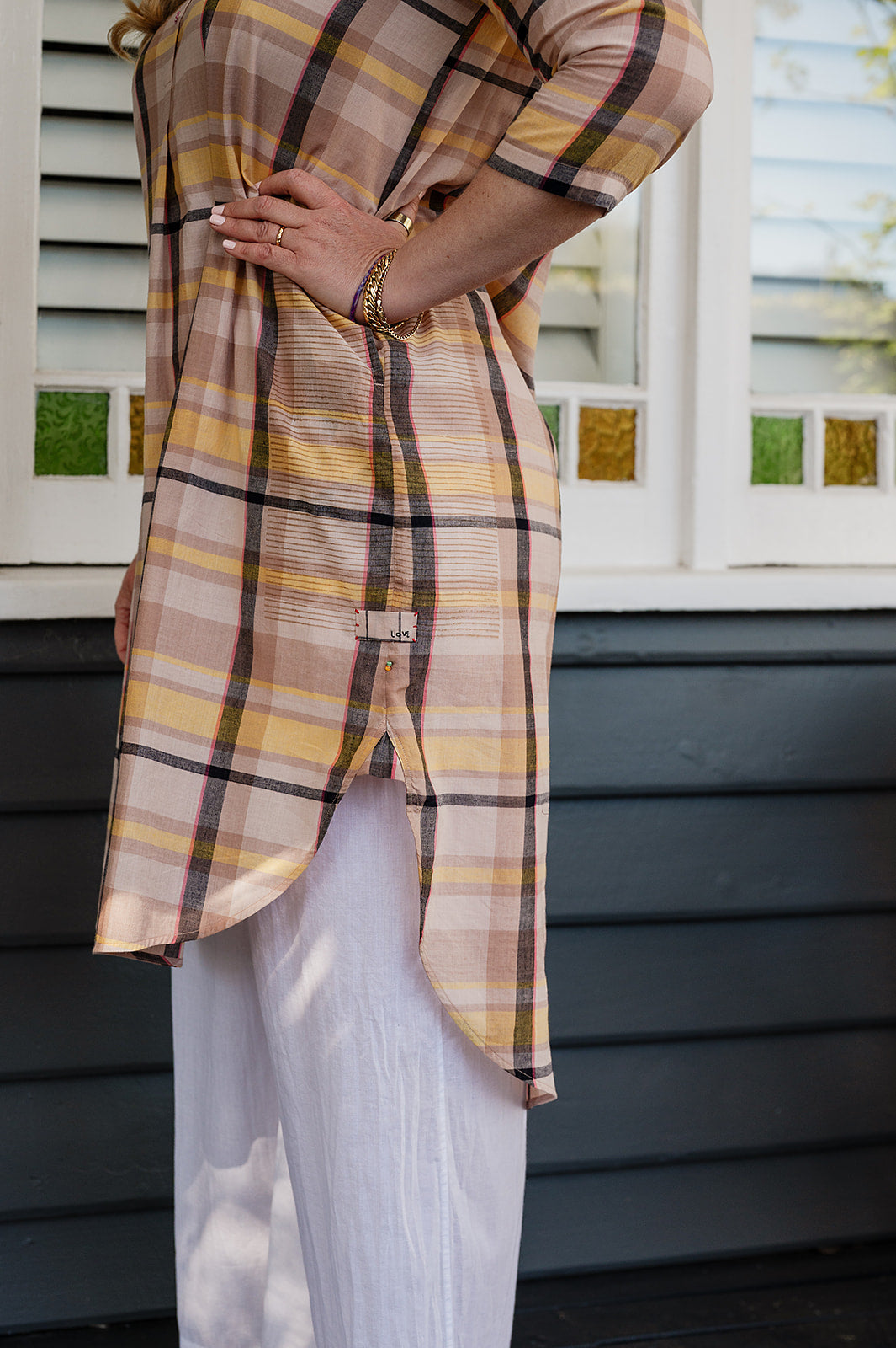 Lotus Veda Hope kurta - multi checks