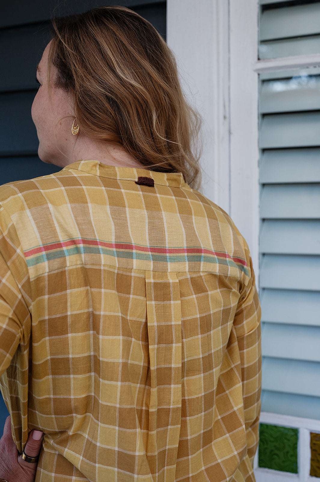 Lotus Veda Hope kurta - yellow checks