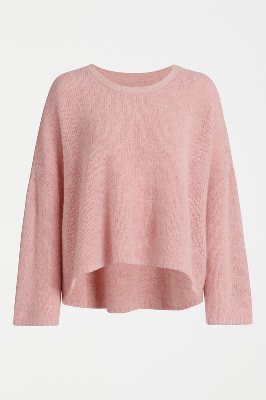Elk Agna sweater in pale pink salt.