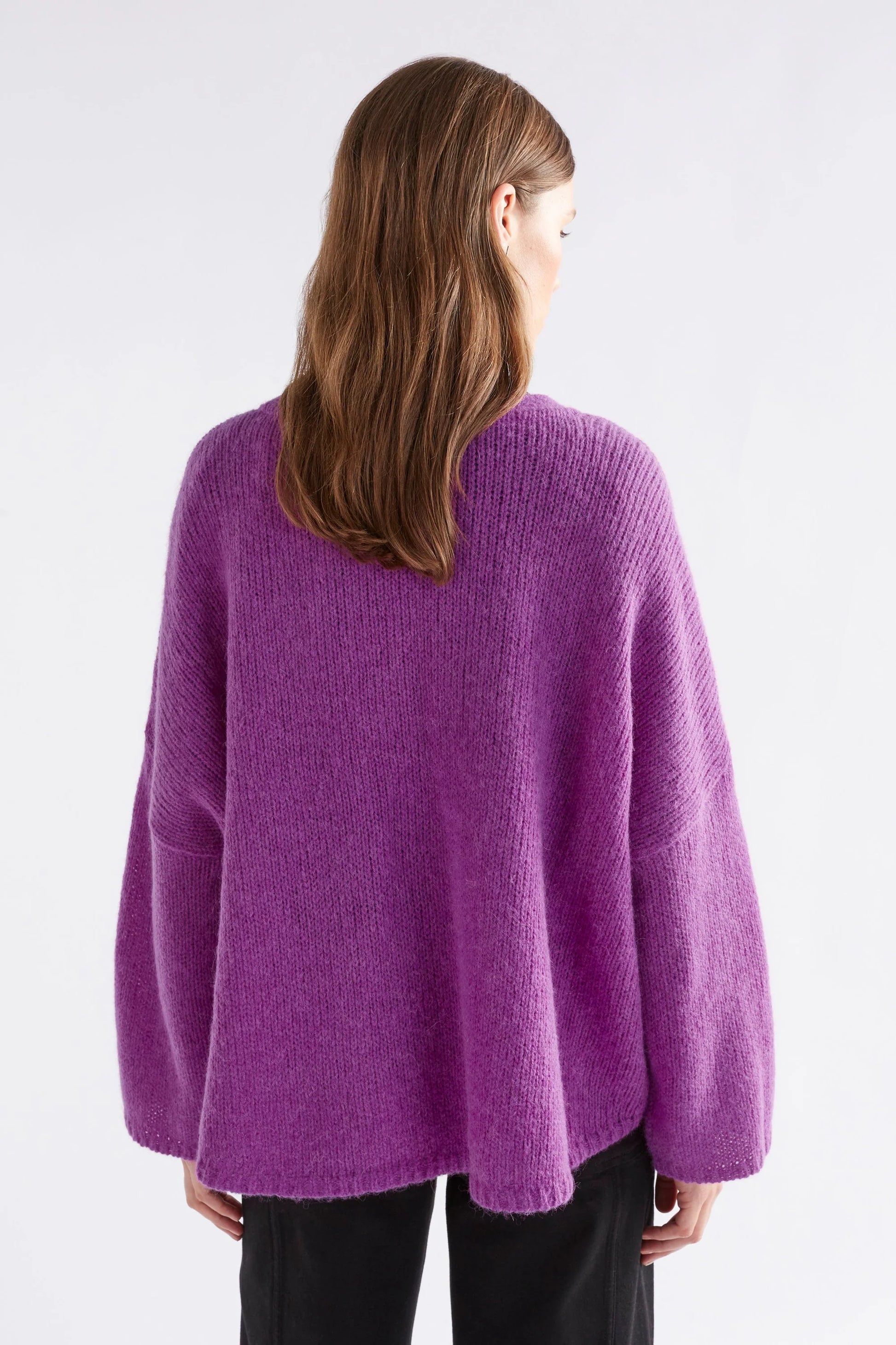 Elk Agna sweater in pink berry.