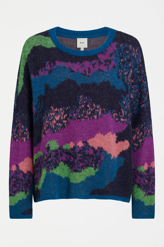 Elk Sprache sweater - multi jacquard